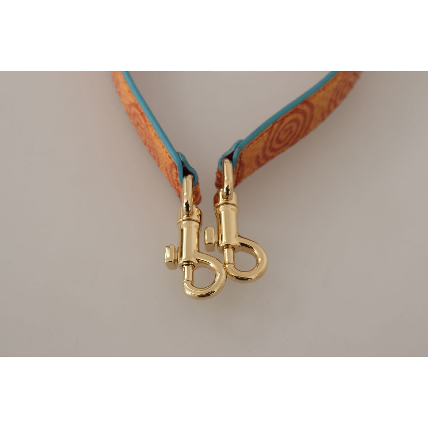 إكسسوار حزام كتف جلدي أنيق باللون البرتقالي من دولتشي آند غابانا