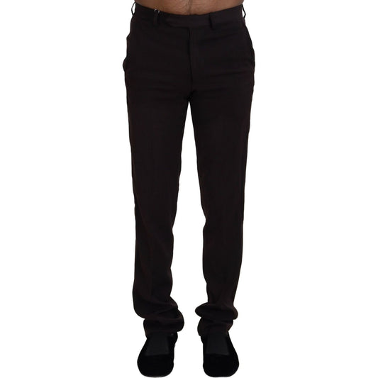 BENCIVENGA Elegant Brown Italian Dress Pants BENCIVENGA Black