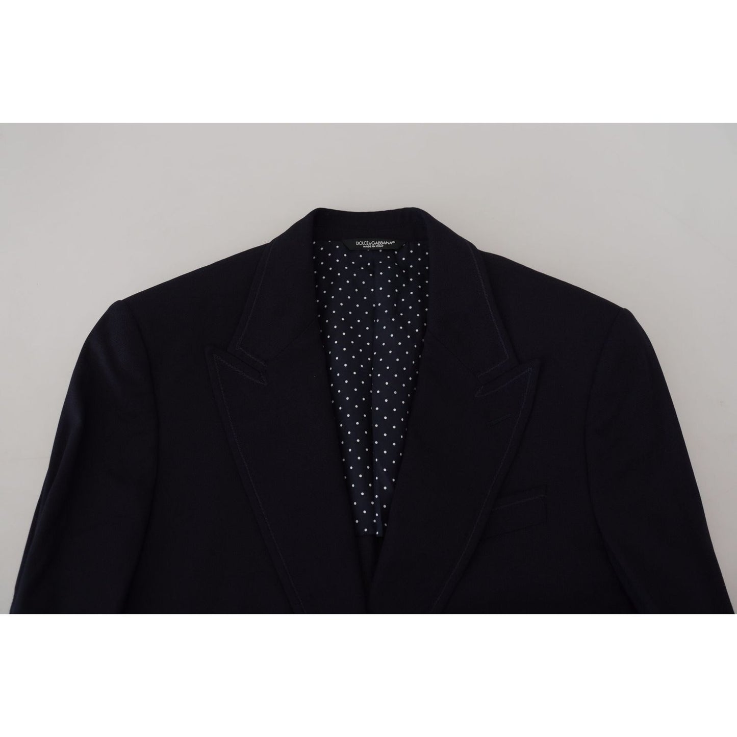 Dolce & Gabbana Blue Wool Formal Taormina Blazer