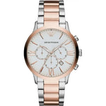 Emporio Armani Elegant Two-Tone Timepiece for Men Emporio Armani Light Gray