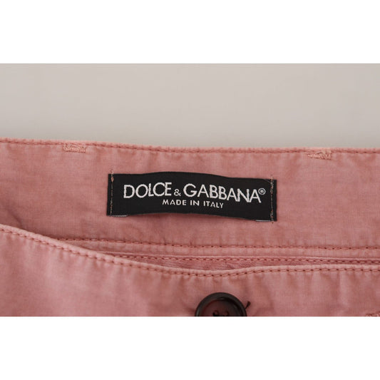 Dolce & Gabbana Exquisite Pink Chino Shorts for Men Dolce & Gabbana Rosy Brown