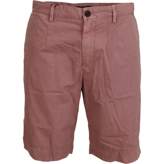 Dolce & Gabbana Exquisite Pink Chino Shorts for Men Dolce & Gabbana Dim Gray