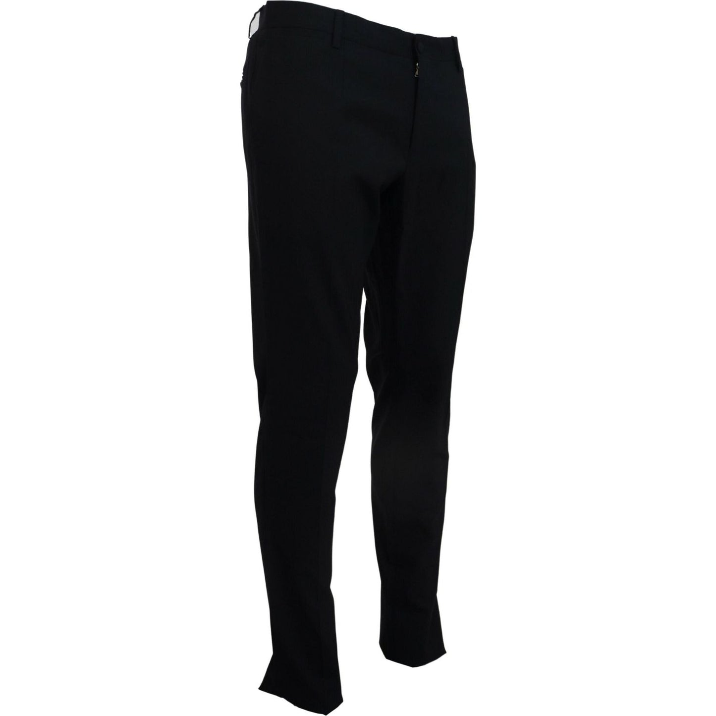 Dolce & Gabbana Blue Wool Stretch Dress Formal Slim Fit Pant