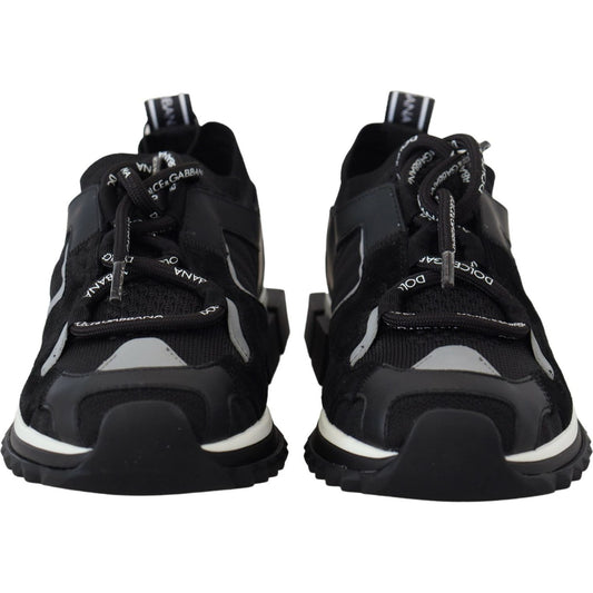 Dolce & Gabbana Chic Sorrento Slip-On Sneakers in Monochrome Dolce & Gabbana Black