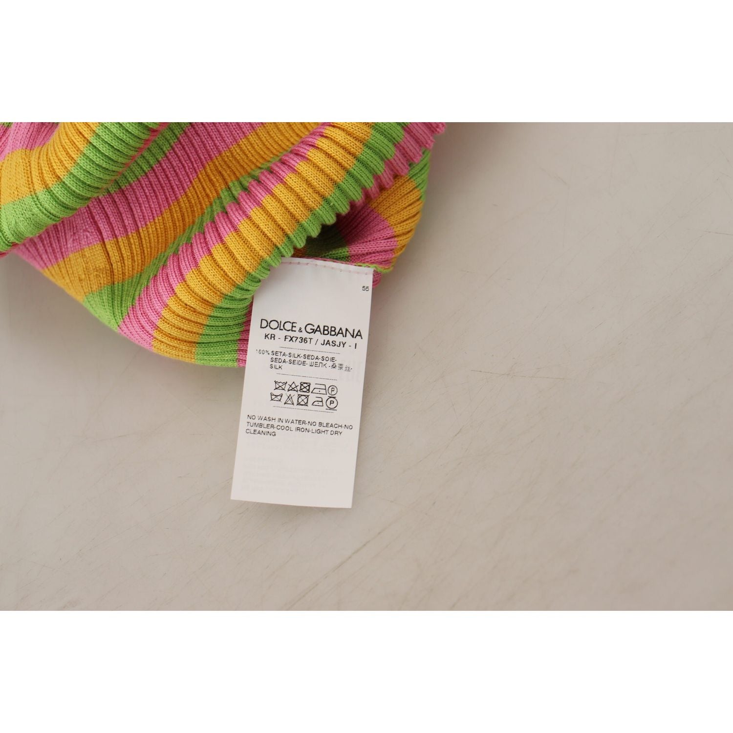 سترة تانك توب أنيقة من الحرير بدون أكمام من دولتشي آند غابانا