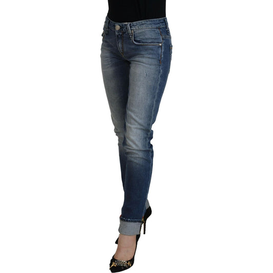Acht Sleek Skinny Low Waist Denim Jeans Acht Dark Slate Gray
