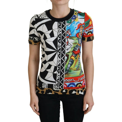 Dolce & Gabbana Multicolor Printed Women Exclusive Shirt Top