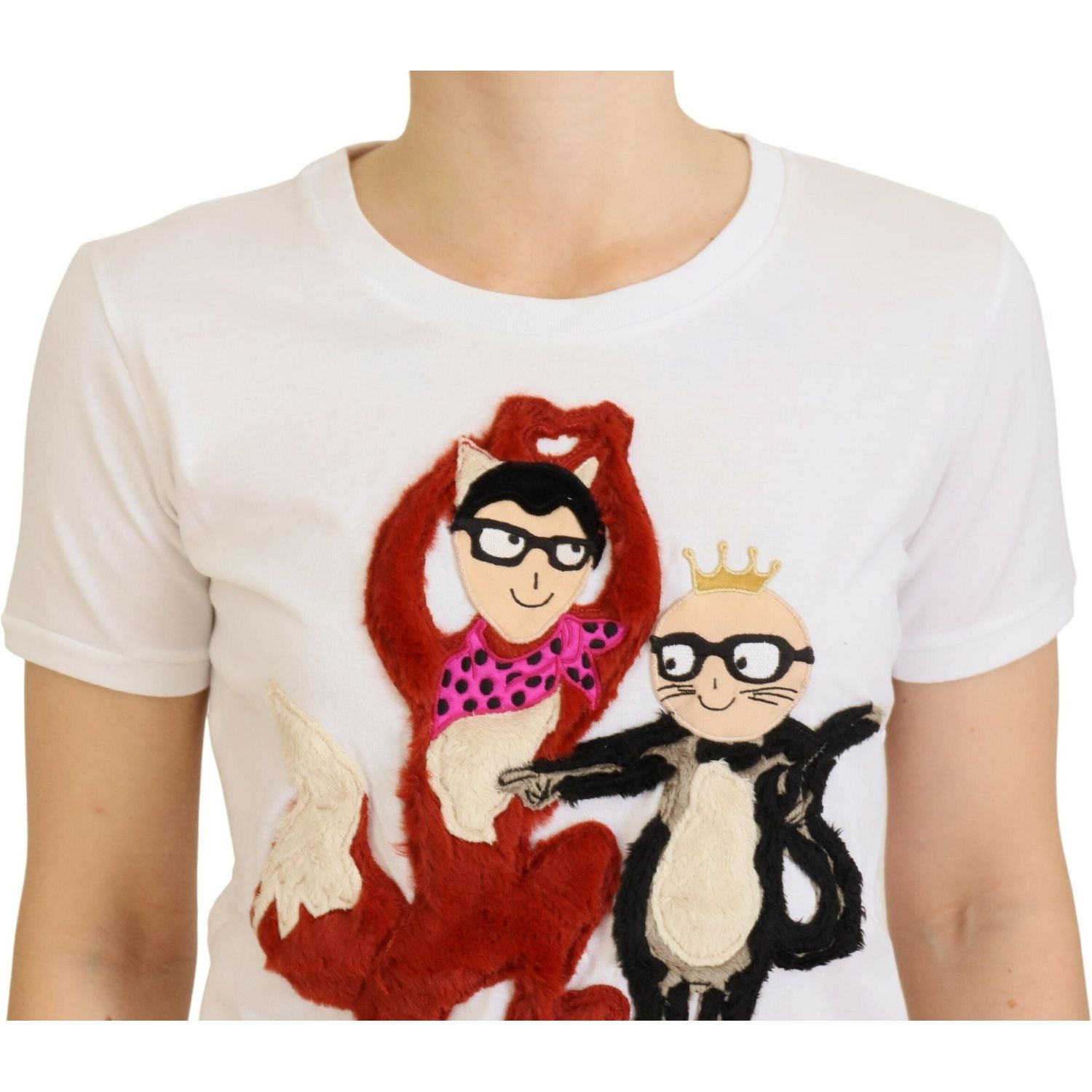 标志性印花设计师棉质 T 恤