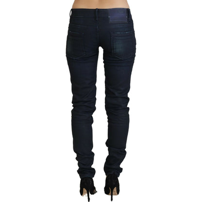 Acht Blue Low Waist Slim Fit Women Denim Jeans
