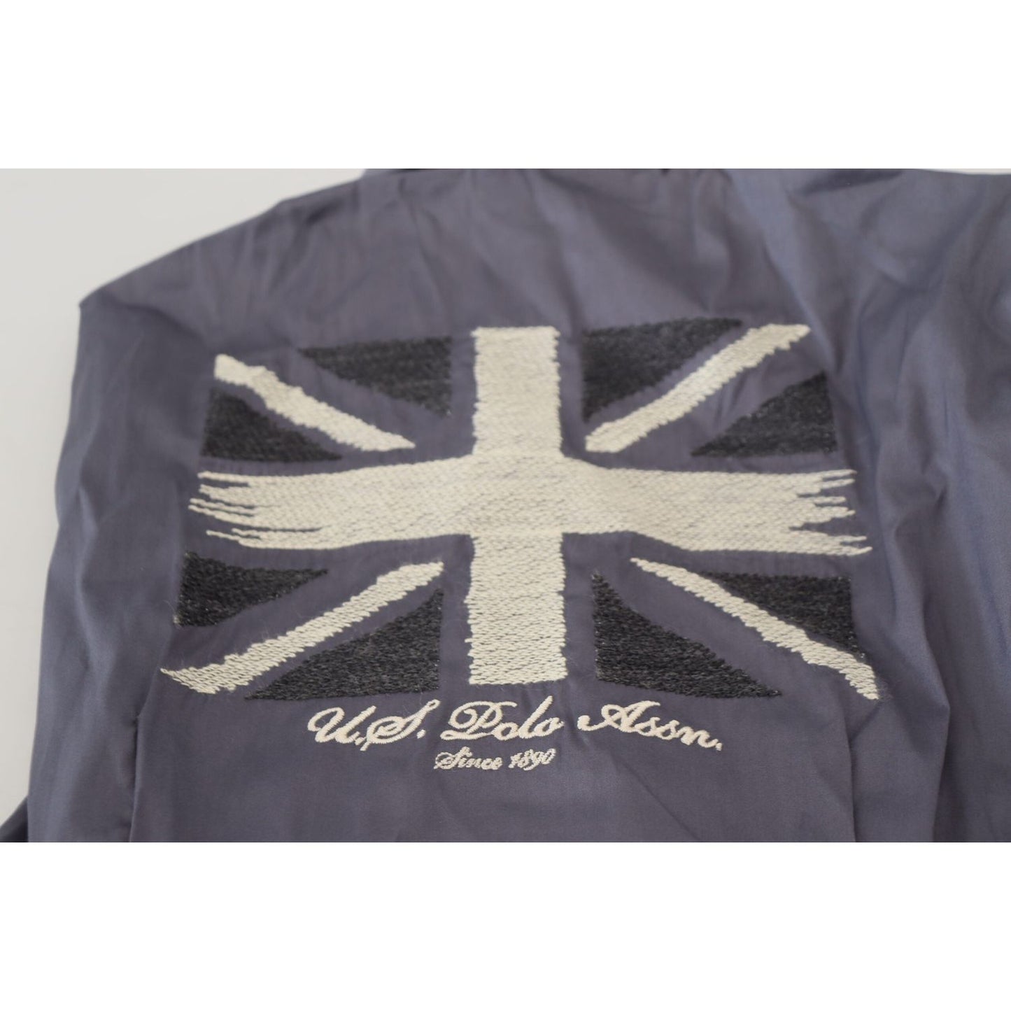 U.S. POLO ASSN. Gray Printed Long Sleeves Collared Top