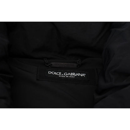Dolce & Gabbana Black Sleeveless DG Metal Embellishment Jacket