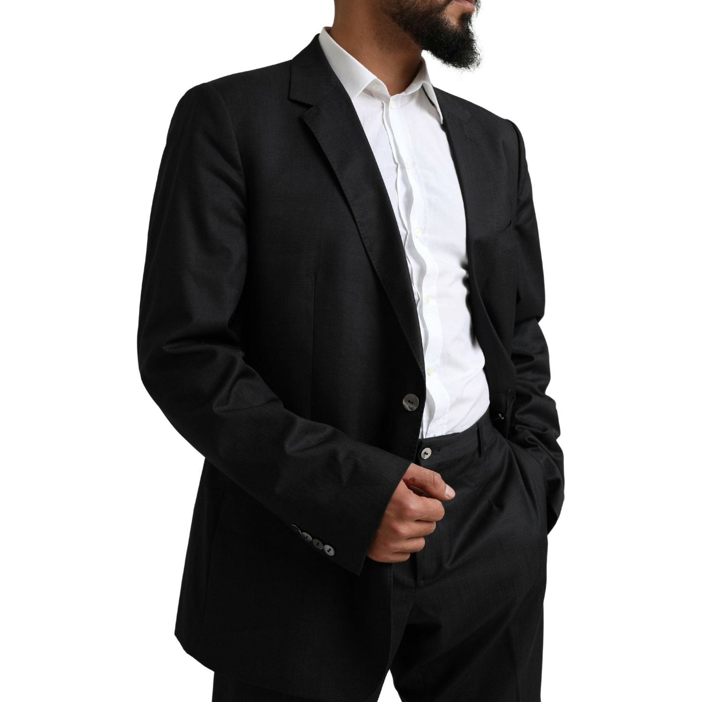 Dolce & Gabbana Black MARTINI Single Breasted 2 Piece Suit