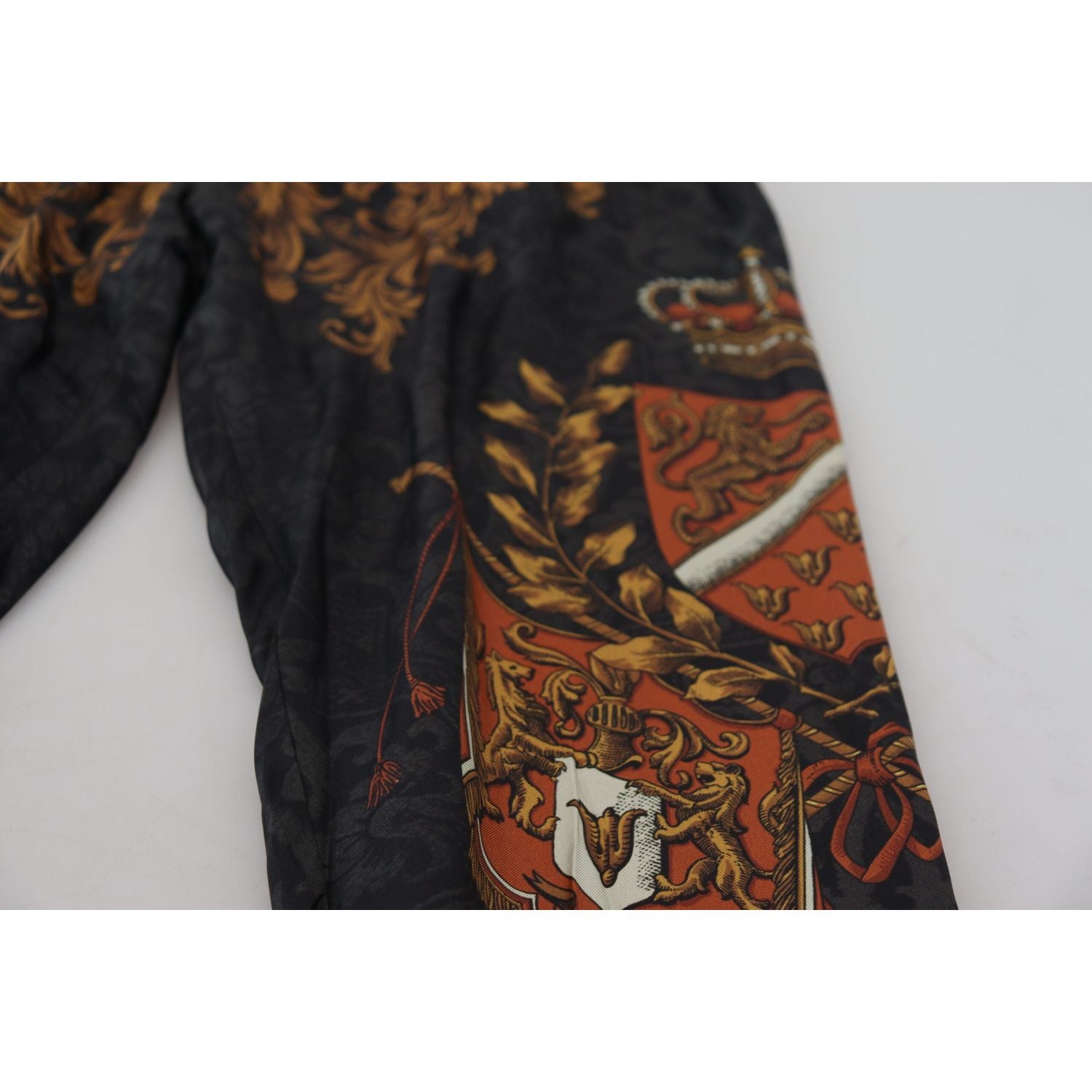 بنطال رياضي من الحرير بطبعة الباروك من دولتشي آند غابانا