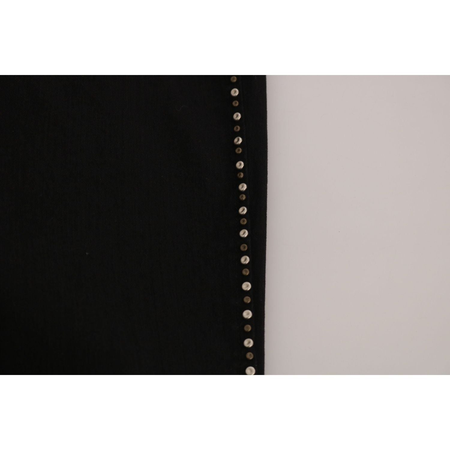 بنطلون جينز أسود ضيق بخصر متوسط ​​من إنتاج شركة ناشيونال شيك