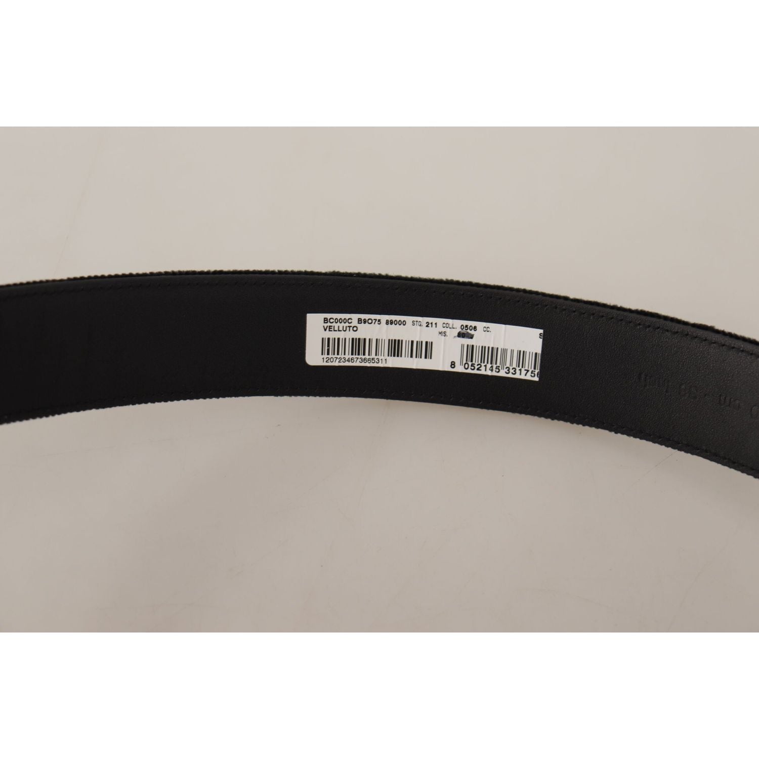 حزام جلدي مخملي أنيق من دولتشي آند غابانا