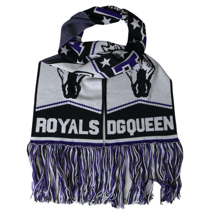 وشاح أنيق متعدد الألوان من مزيج الصوف من دولتشي آند غابانا