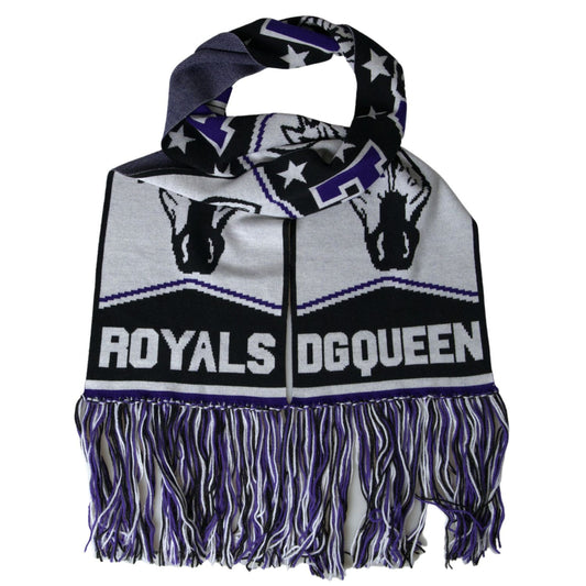 وشاح أنيق متعدد الألوان من مزيج الصوف من دولتشي آند غابانا