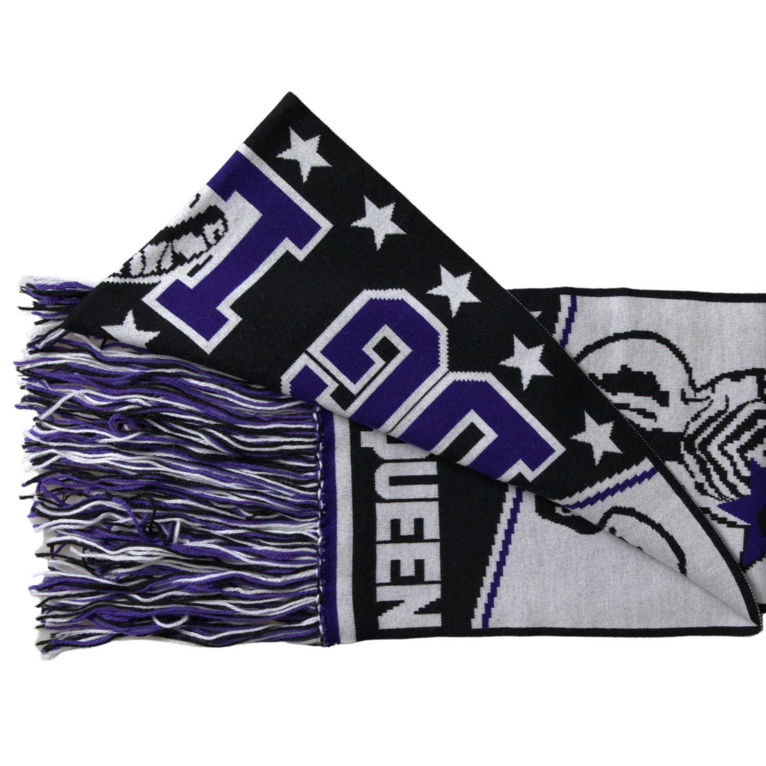 وشاح أنيق متعدد الألوان من مزيج الصوف من دولتشي آند غابانا