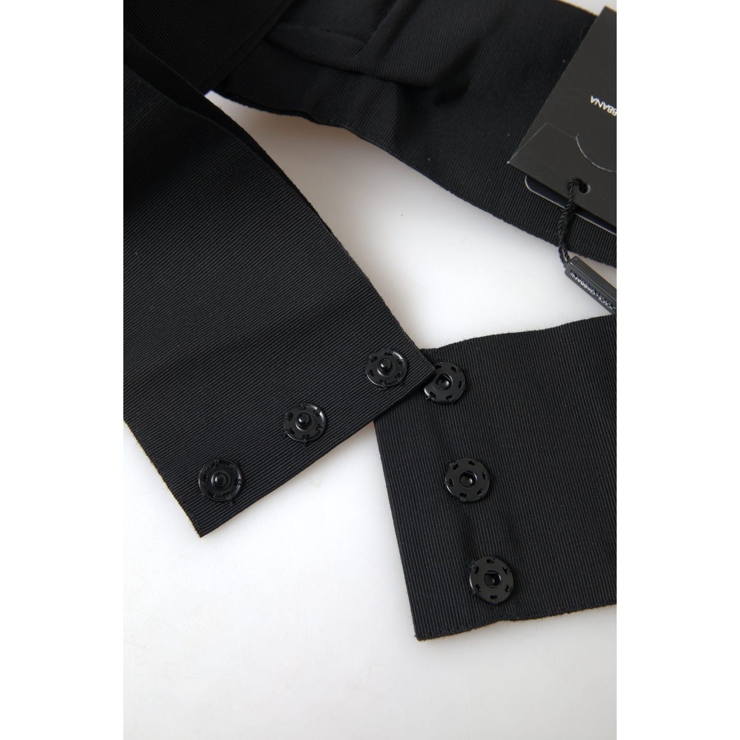 حزام أسود مزين رائع من دولتشي آند غابانا