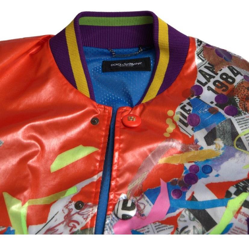 سترة بومبر برتقالية أنيقة من دولتشي آند غابانا - ملابس خارجية فاخرة للرجال