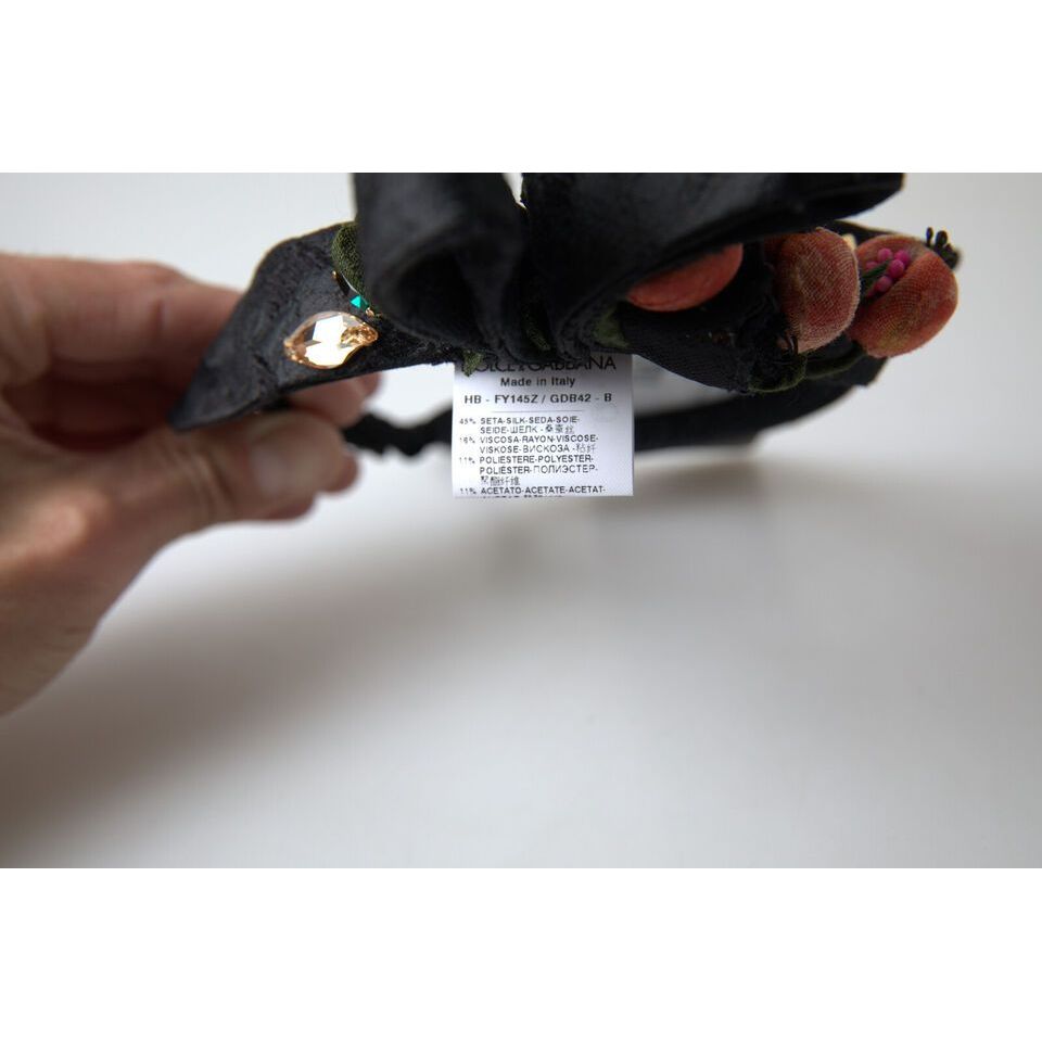 عصابة رأس من الكريستال متعدد الألوان من دولتشي آند غابانا