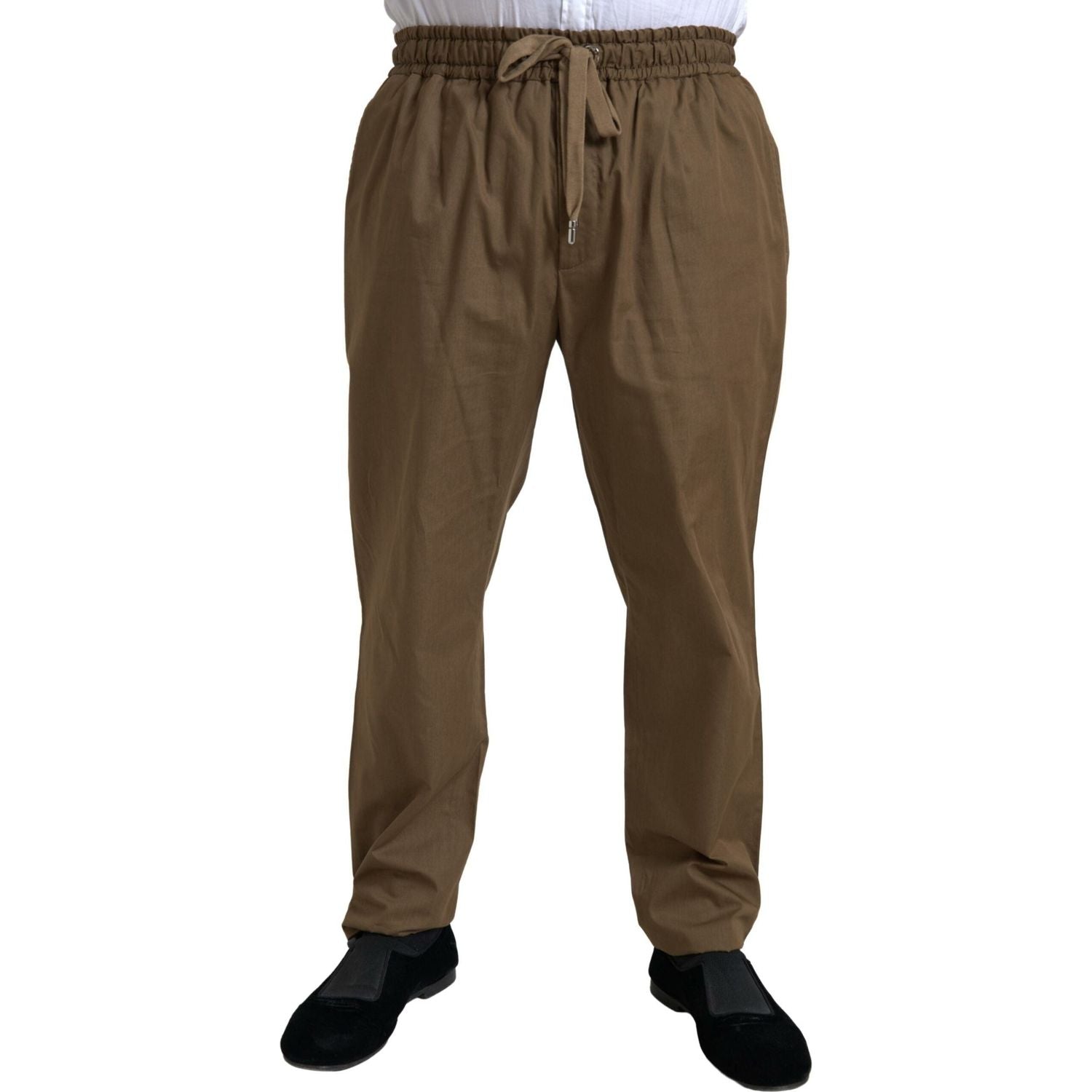 بدلة دولتشي آند غابانا الأنيقة المصنوعة من الحرير البني من تاورمينا