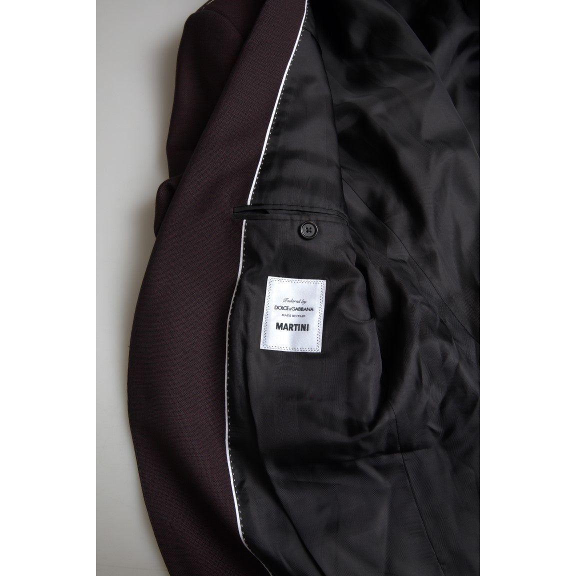 بدلة دولتشي آند غابانا مارون مارتيني بقصّة Slim Fit من قطعتين