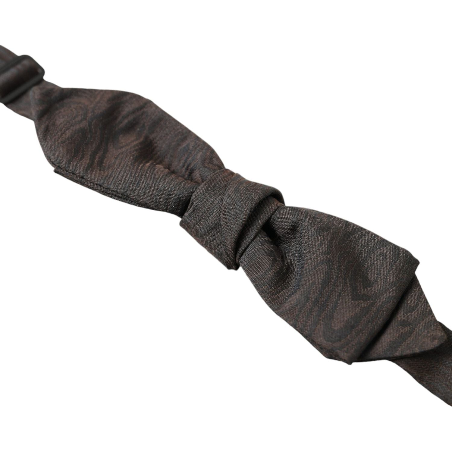 ربطة عنق أنيقة من مزيج الحرير باللون البني من دولتشي آند غابانا