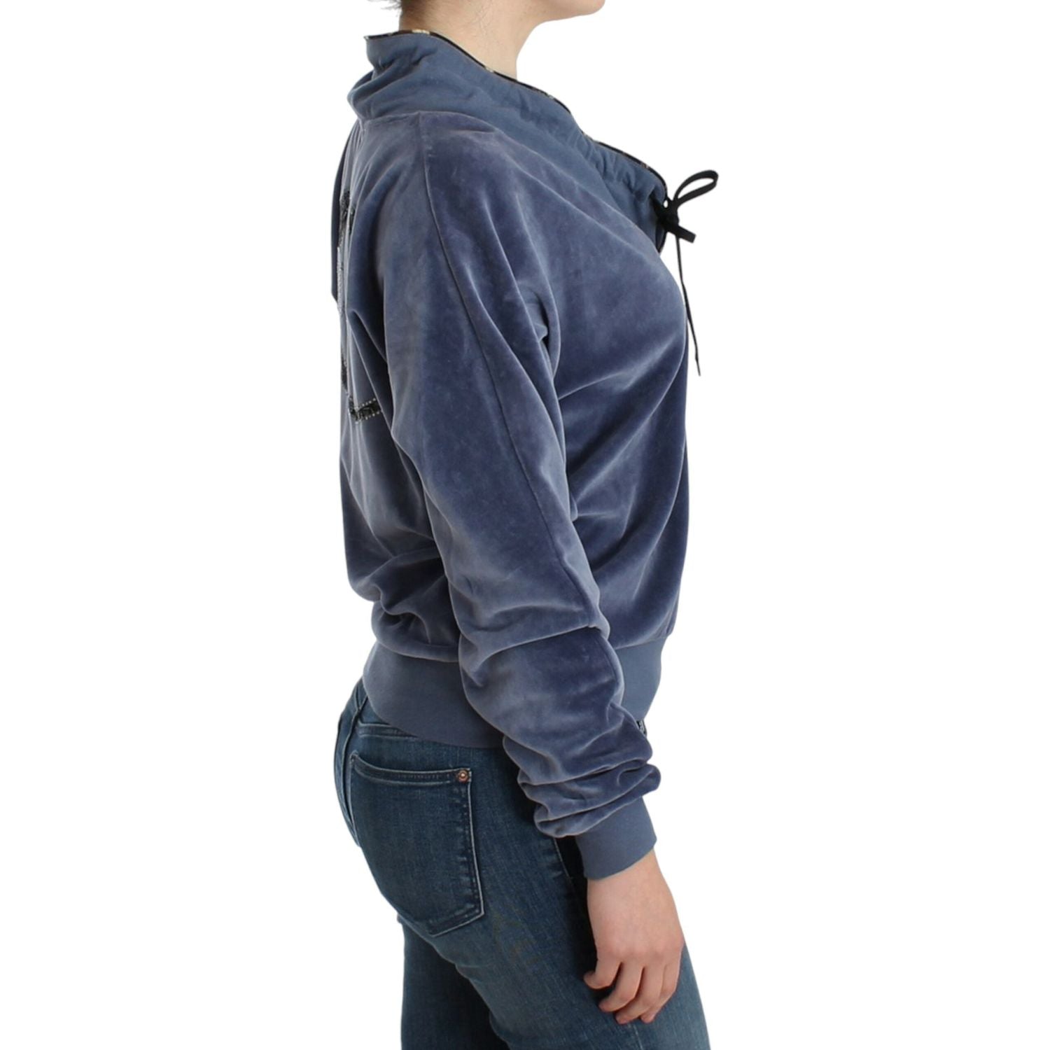 سترة موك أنيقة من كافالي مع تفاصيل أحجار الراين