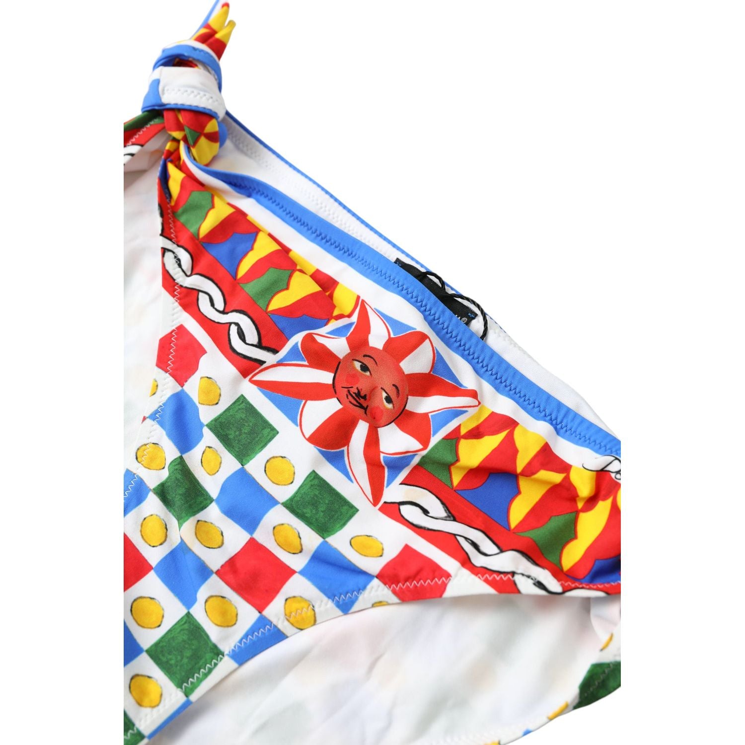 دولتشي آند غابانا بيكيني سفلي بطبعة كاريتو متعدد الألوان