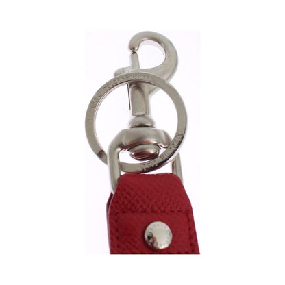 Dolce & Gabbana Multicolor Raffia Leather Clasp Finder Chain Keyring