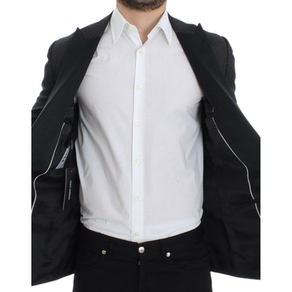 Dolce & Gabbana Black wool slim MARTINI blazer