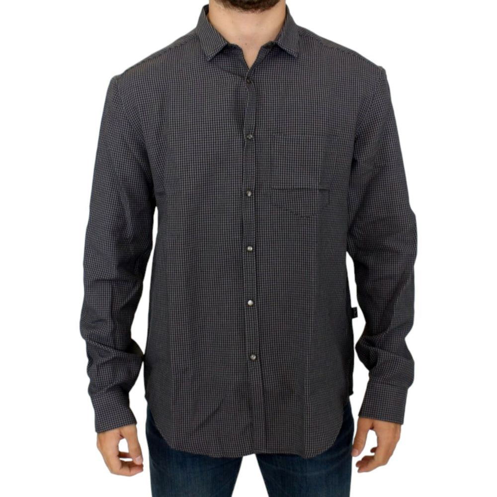 Costume National Gray linen casual shirt SIG10355-3