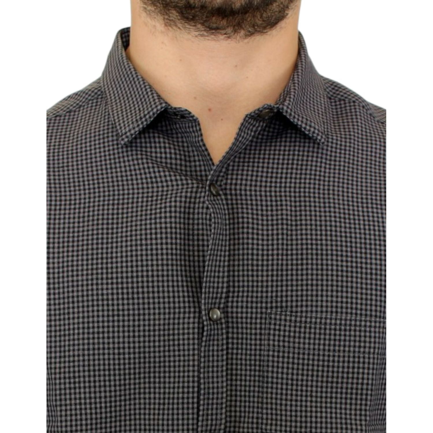 قميص من مزيج الكتان الرمادي الأنيق من كوستيوم ناشيونال شيك