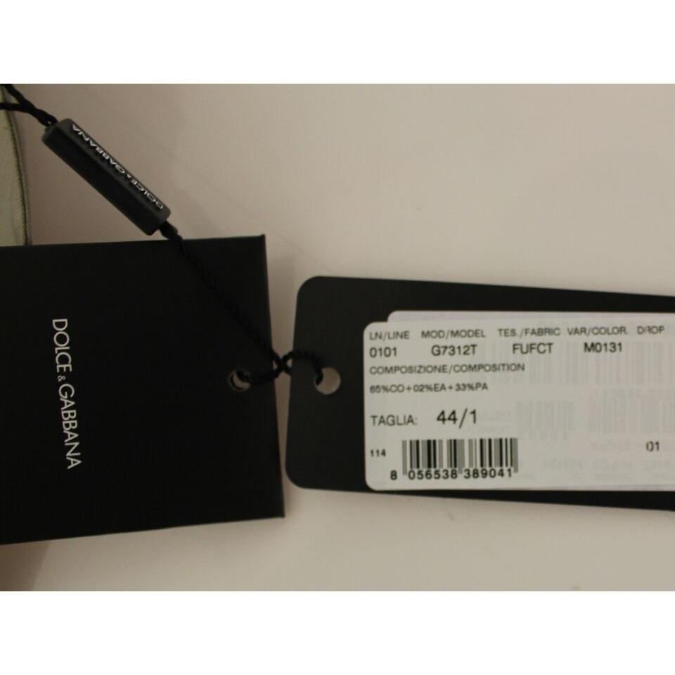 سترة أنيقة من القطن باللون البيج من دولتشي آند غابانا