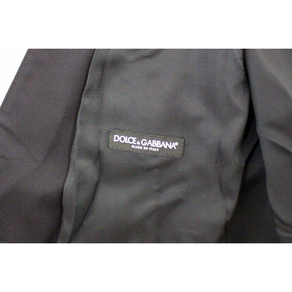 فستان دولتشي آند غابانا الأنيق المصنوع من القطن المرن باللون الأزرق