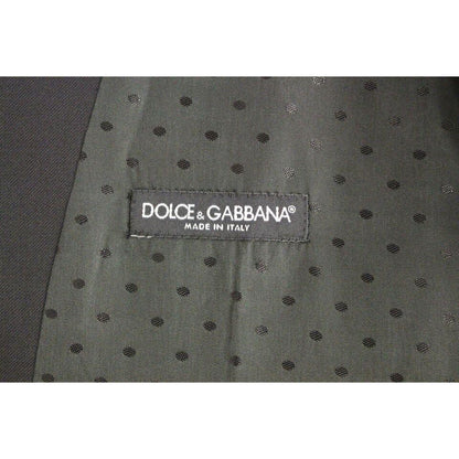 Dolce & Gabbana Black Wool Formal Dress Vest Gilet Weste