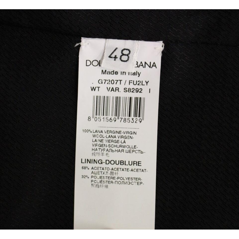 سترة رسمية أنيقة من الصوف باللون الرمادي من دولتشي آند غابانا