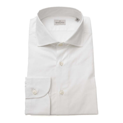 Bagutta White Cotton Men's Shirt