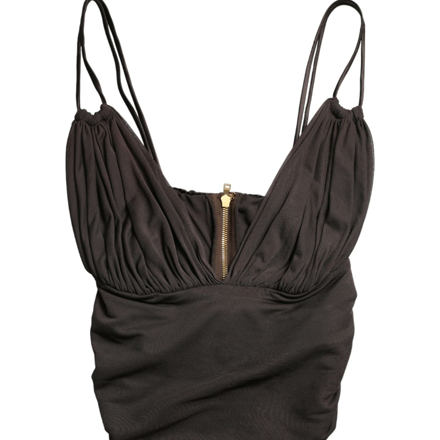 بلوزة قصيرة أنيقة بدون أكمام من دولتشي آند غابانا