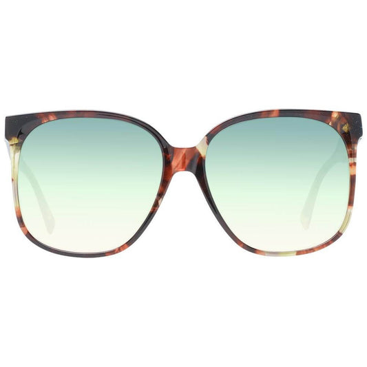 Scotch & Soda multicolor women's sunglasses with gradient green lenses, acetate square frame, full-rim design, 100% UVA & UVB protection.