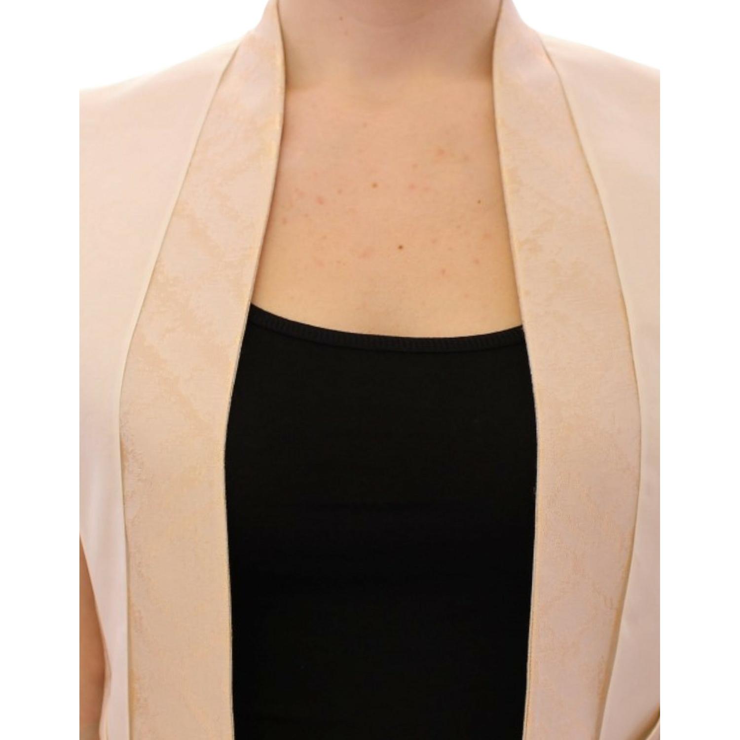 سترة Zeyneptosun الحصرية بدون أكمام باللون البيج