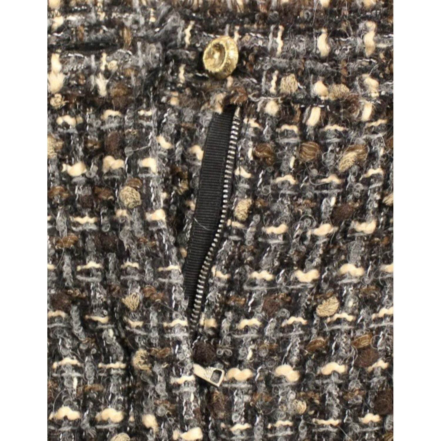 شورت أنيق متعدد الألوان من مزيج الصوف من دولتشي آند غابانا