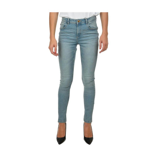 Yes Zee Light Blue Cotton Women's Skinny Jean Yes Zee Slate Gray