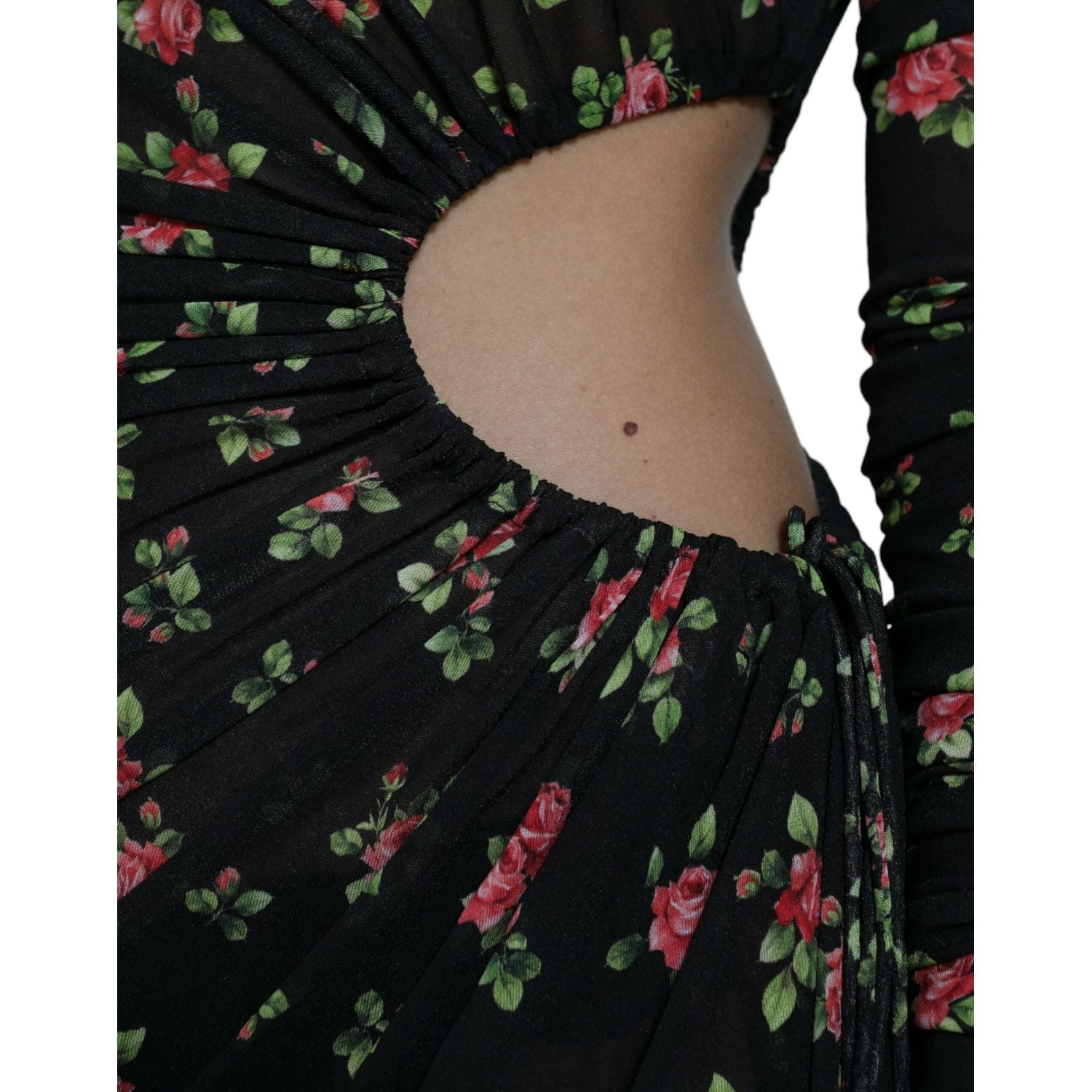 فستان دولتشي آند غابانا الأنيق ذو التصميم الزهري