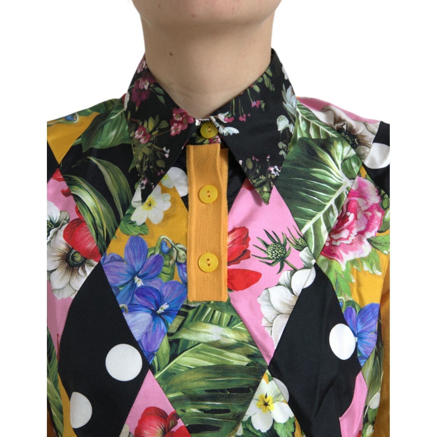 سترة هنلي من الحرير المخلوط بتصميم أنيق من دولتشي آند غابانا