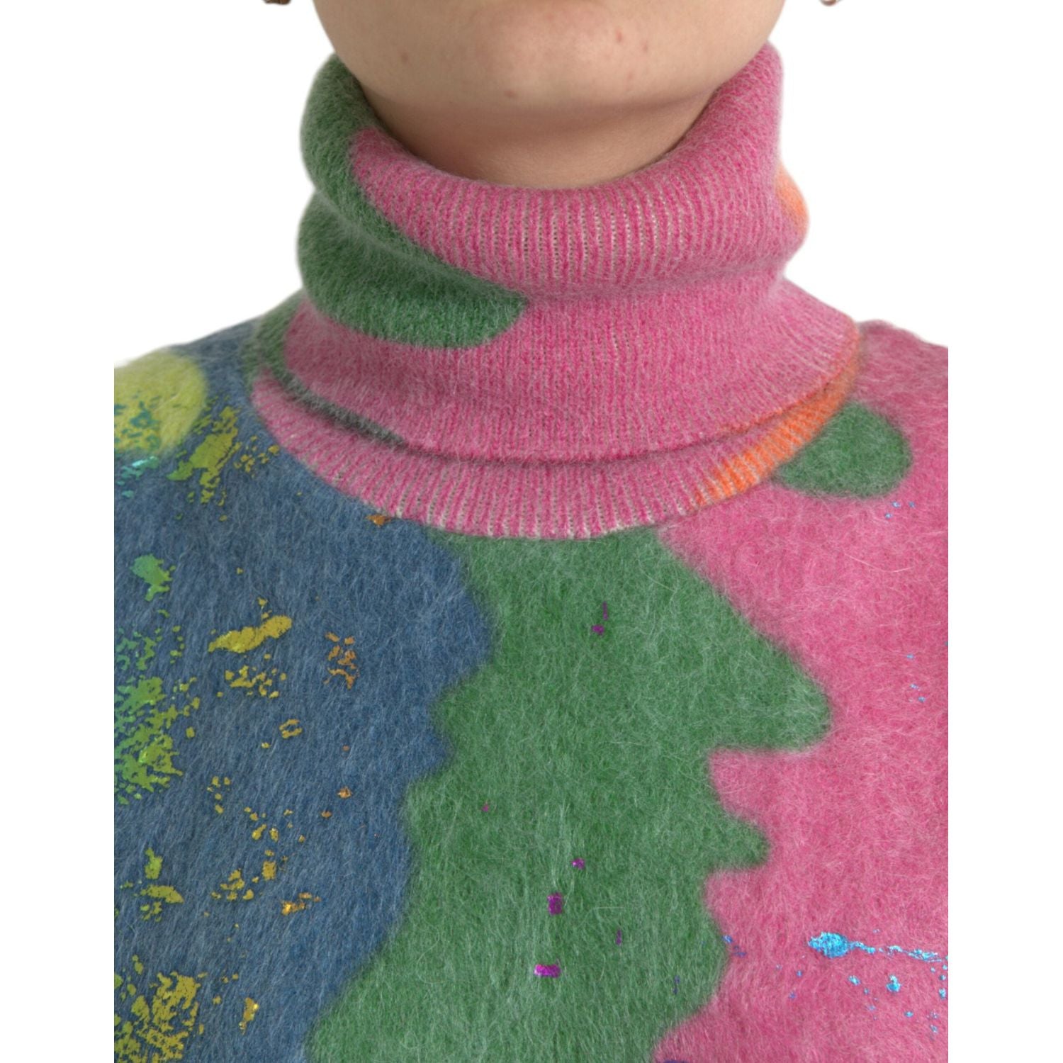 سترة كاجوال من الموهير متعدد الألوان من دولتشي آند غابانا بياقة مدورة