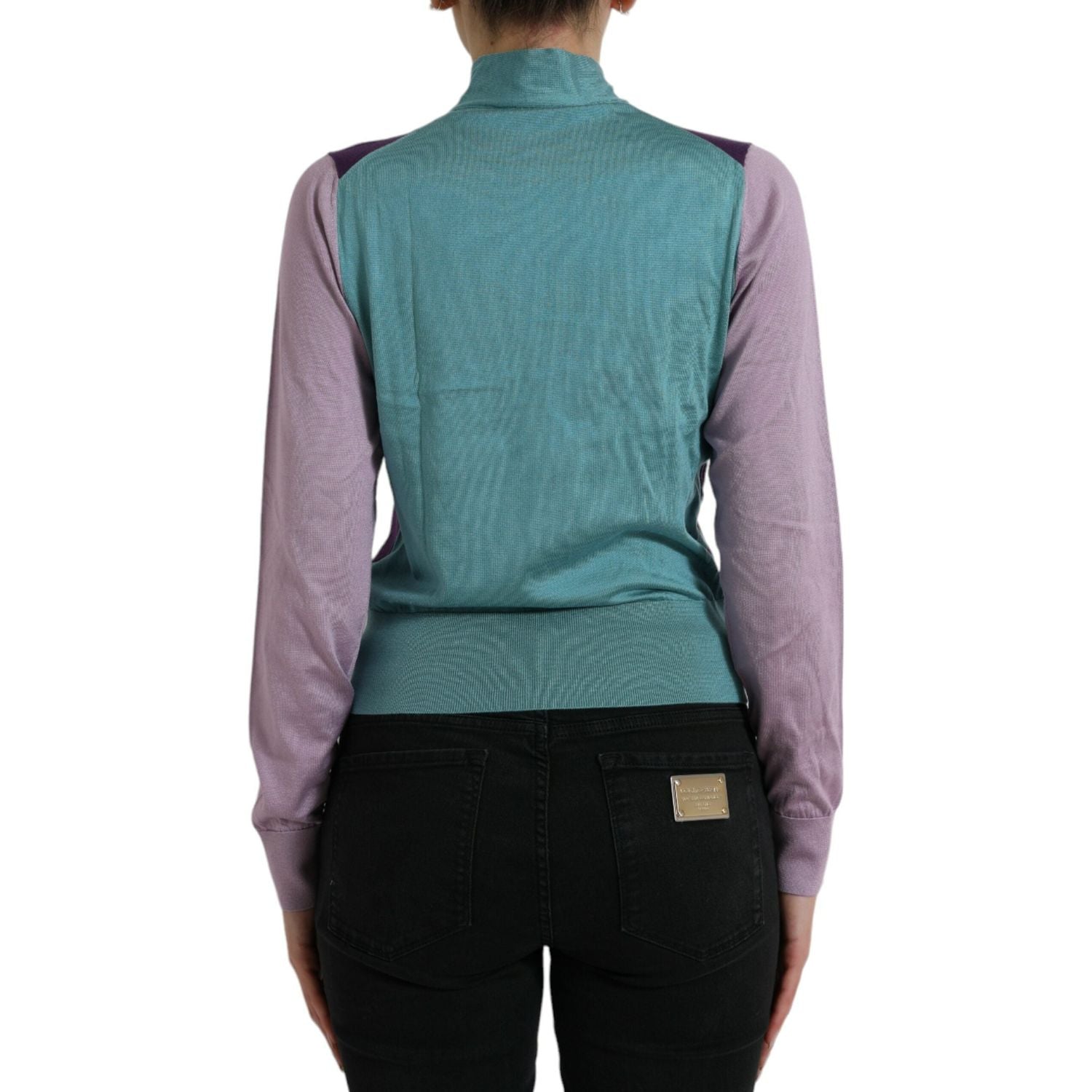 سترة من الحرير متعدد الألوان من دولتشي آند غابانا