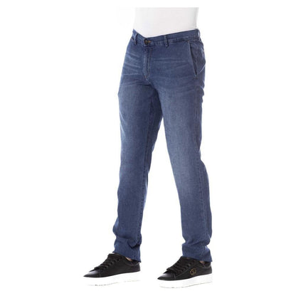 Trussardi Jeans Blue Cotton Men Jeans