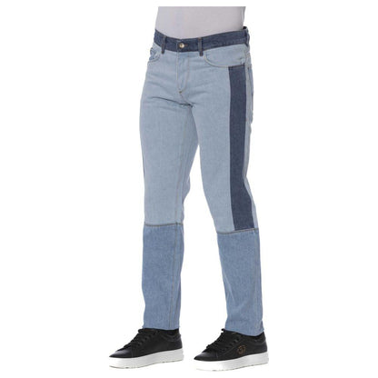 Trussardi Jeans Blue Cotton Men Jeans